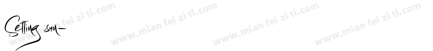 Setting sun字体转换